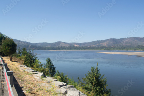 a river in southern Chile in summer