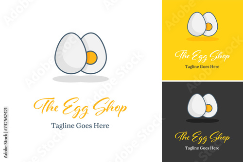 Creative Eggs vector illustration logo design. Egg Logo Design. Egg Logo Template