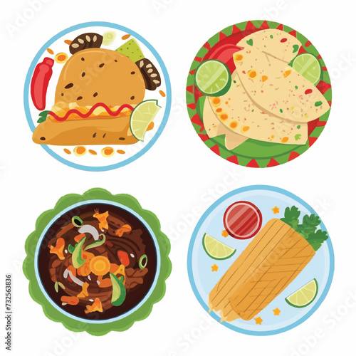 Set of Food icons on a white background 