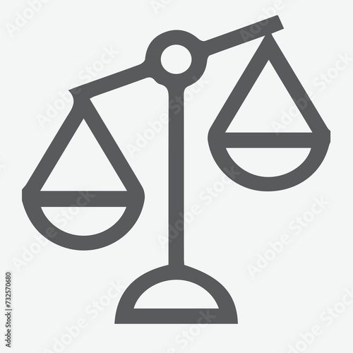 Inequality icon, Balance icon. Justice vector icons, scales icons, Friendship icons symbol, and Premium quality graphic design elements. Modern signs, linear pictograms, objects, filled symbols,