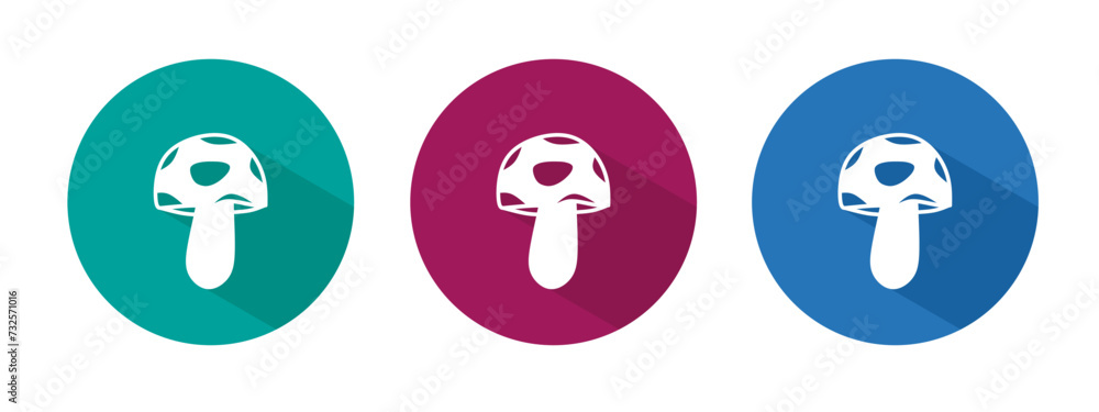 Icon for mushroom vector illustration in flat. Vector stock. Icon for mushroom vector illustration in flat. Vector stock.