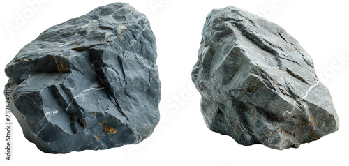 heavy rock isolated on transparent background photo
