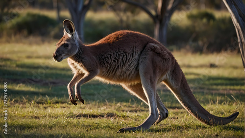 A close-up of a kangaroo joey sitting on the ground with its tiny front paws touching the earth, looking at the camera.