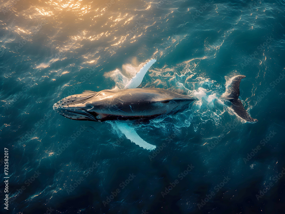 Fototapeta premium shark in the sea