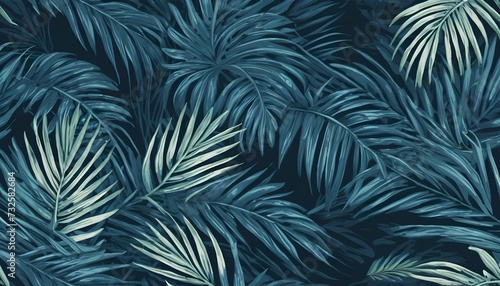 palm leaves background © shivraj