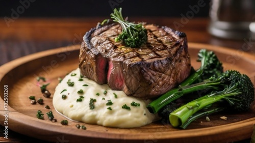 Mouthwatering filet mignon served with a creamy peppercorn sauce