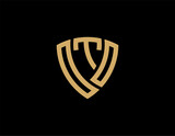 OTO creative letter shield logo design vector icon illustration	