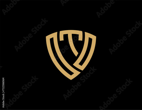 OTO creative letter shield logo design vector icon illustration	 photo