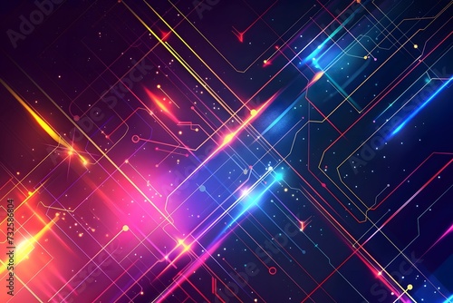 Abstract digital in futuristic technology design line and digital motion, creating a business themed abstract background 