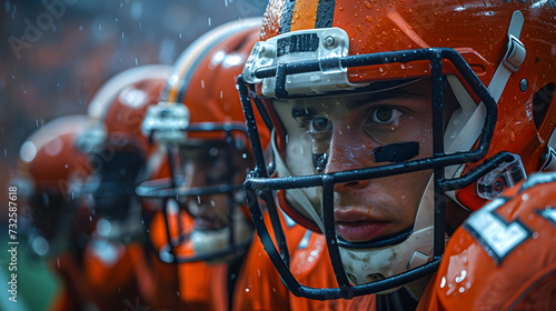 american football player helmet