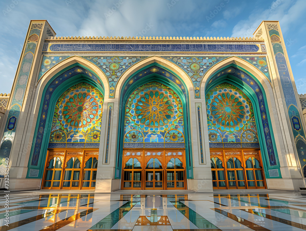 Obraz premium detail of a mosque country