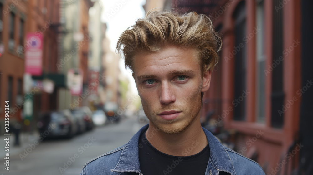 A young blond man A young blond man