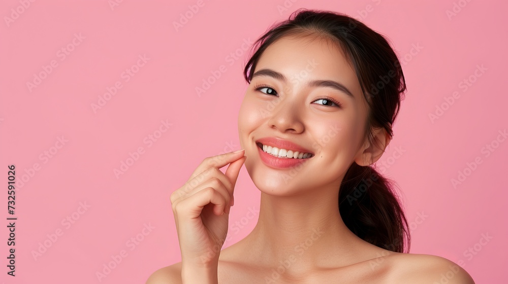 Young Woman Smiling and Posing for a Picture Young Woman Smiling and Posing for a Picture