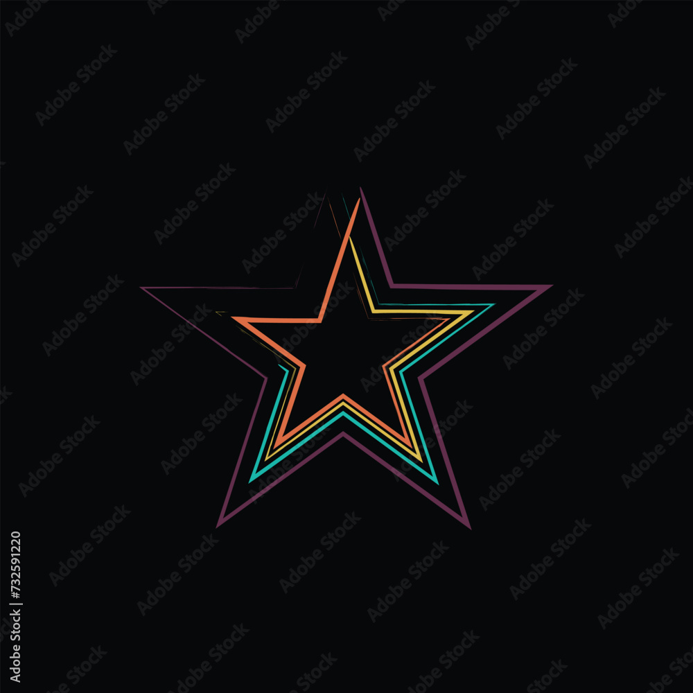 Star concept design stock illustration Star concept design stock illustration