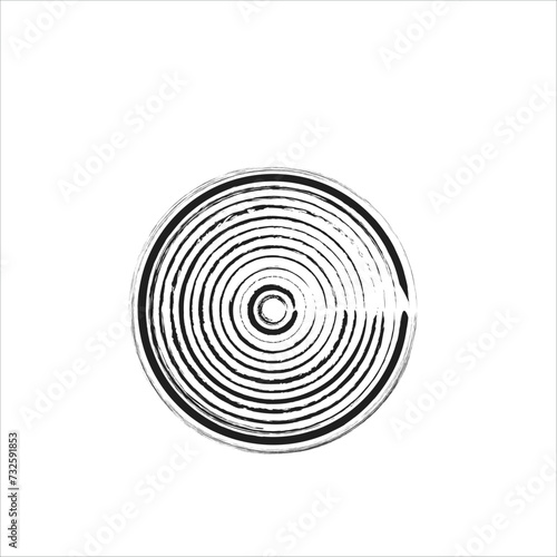 Conceptual design of abstract circle illustration