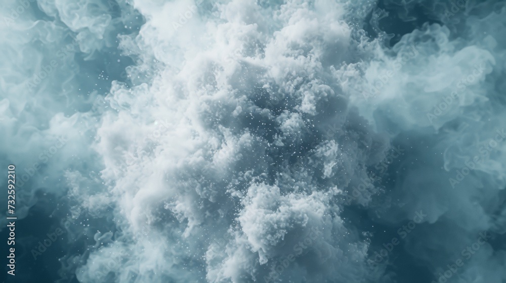 White abstract background explosion fog liquid cloud 