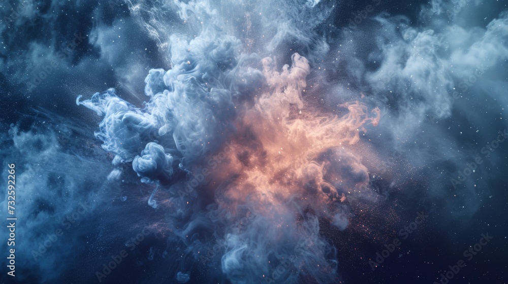 White abstract background explosion fog liquid cloud White abstract background explosion fog liquid cloud