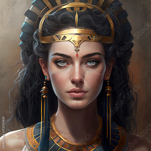 Golden Majesty: Portrait of an Egyptian Queen photo
