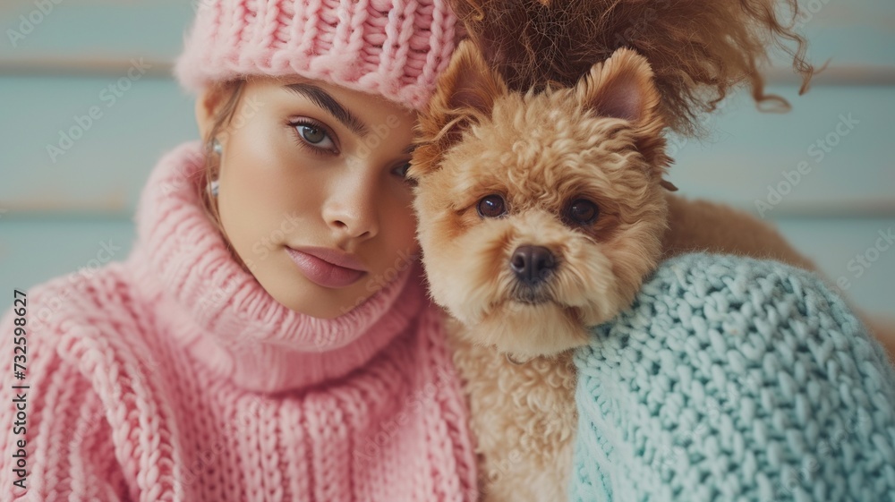 Matching Pet and Owner Fashion Duo
Matching Pet and Owner Fashion Duo