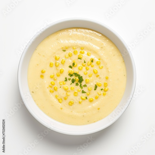 Corn soup closeup