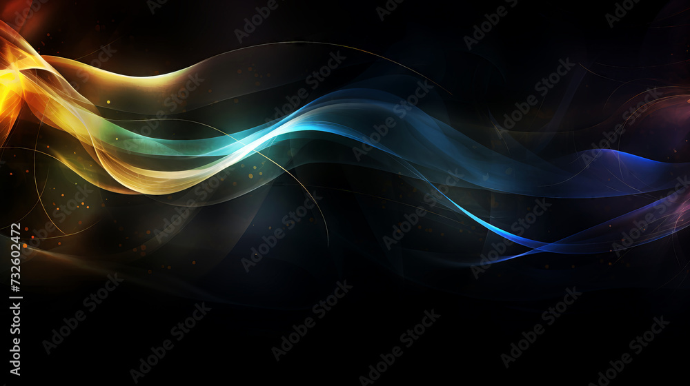 Abstract colorful smoke on black background Abstract colorful smoke on black background
