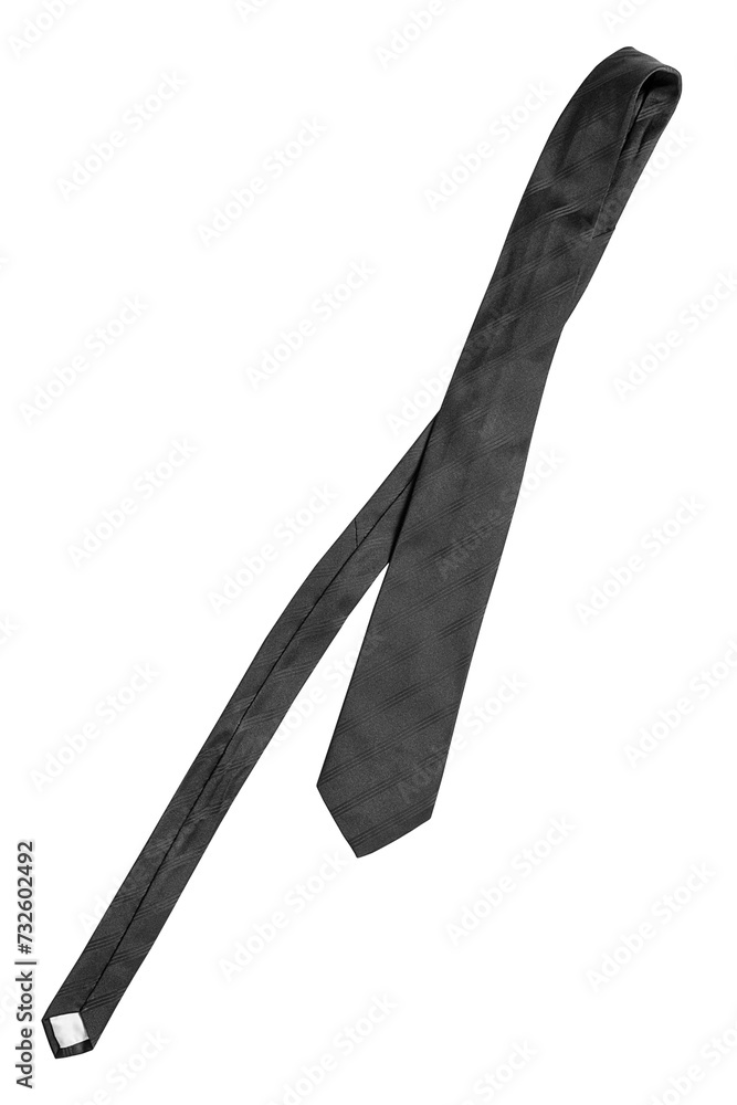 Black necktie isolated Black necktie isolated