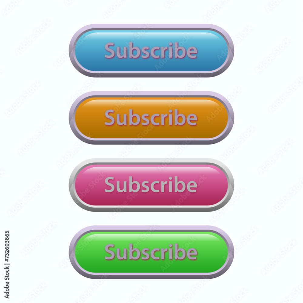 Buttons for user interface, simple 3D modern design for mobile, web, social media, business. Buttons for user interface, simple 3D modern design for mobile, web, social media, business.