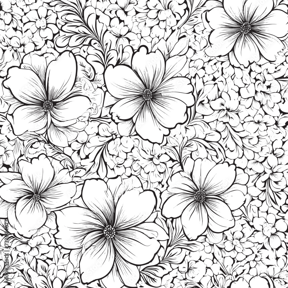 seamless pattern with flowers seamless pattern with flowers