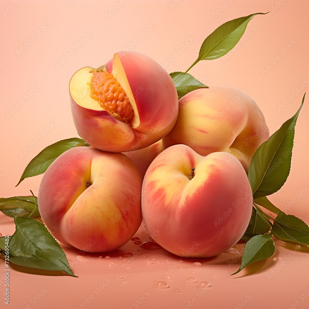 Peach fuzz fruit color beautiful colour