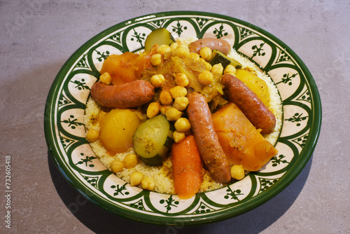 couscous marocain photo