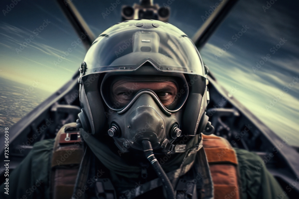 a Fighter pilot, fighter or jet cabin. a Fighter pilot, fighter or jet cabin.