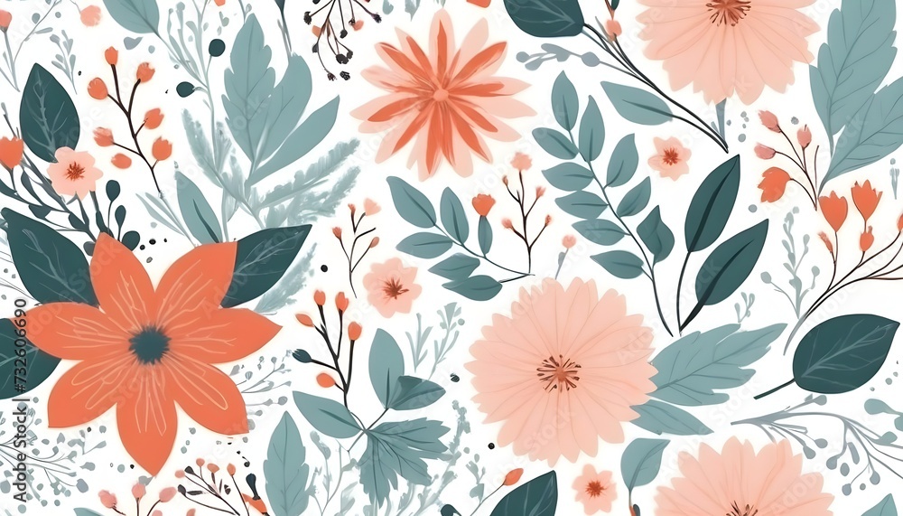 seamless pattern with flowers seamless pattern with flowers