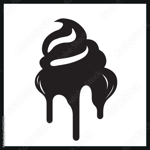 A Black Silhouette Butterscotch Clipart, Silhouette Butterscotch Black Vector, Butterscotch Logo Vector Illustration