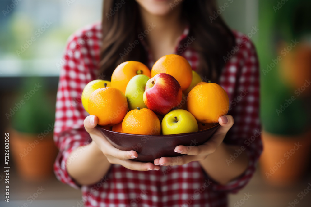 Fresh Assorted Citrus and Apples in a Bowl Fresh Assorted Citrus and Apples in a Bowl