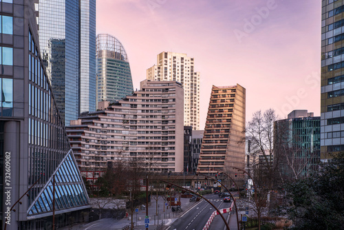 Paris, France - 01/28/2024: Modern building in the 