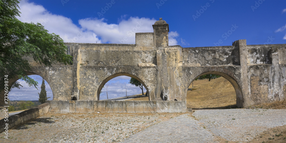 16th century Amoreira aqueduct, Elvas, Alentejo, Portugal