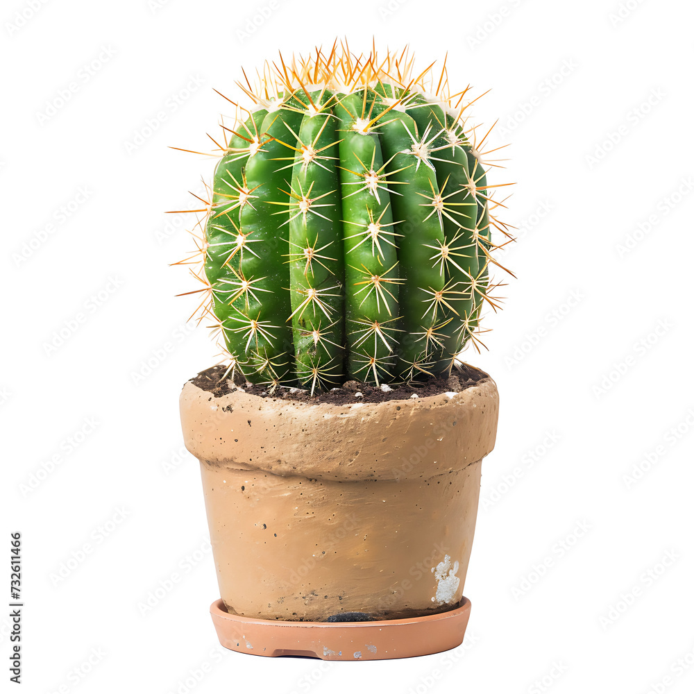 Cactus in a pot on background. Houseplant wallpaper. Cactus in a pot on background. Houseplant wallpaper.