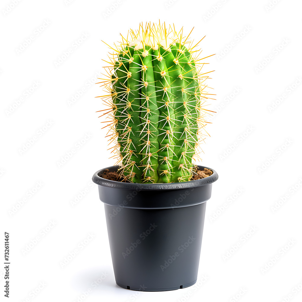 Cactus in a pot on background. Houseplant wallpaper. Cactus in a pot on background. Houseplant wallpaper.