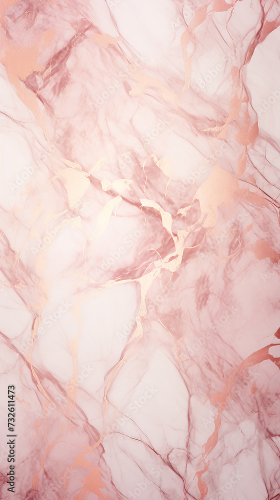 Rose gold marble texture background pattern