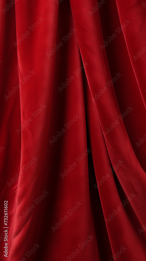 Red satin or velvet fabric texture
