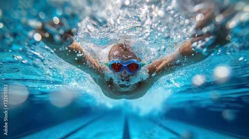 The Power and Grace of a Freestyle Swimming Sprint