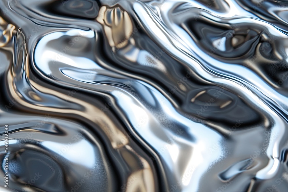 Chrome effect texture Chrome effect texture