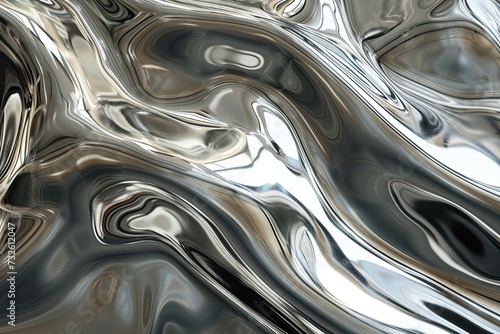 Chrome effect texture