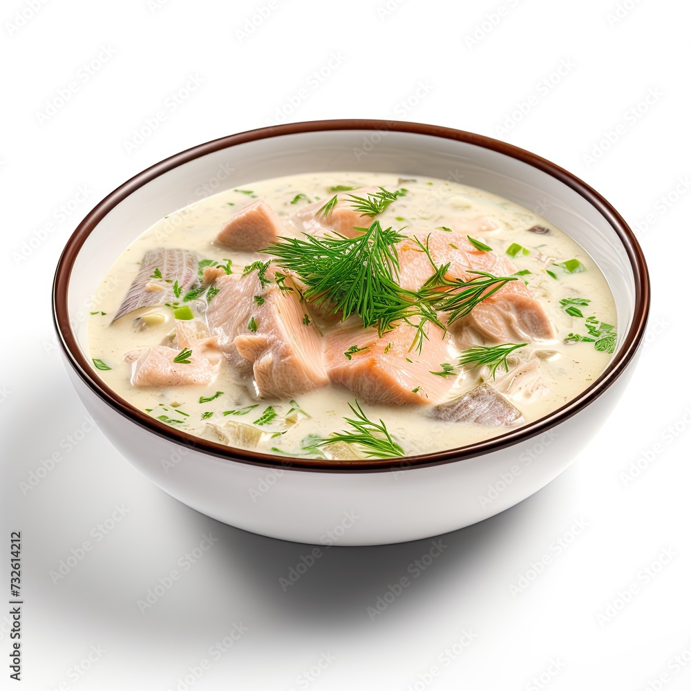 Fish soup closeup