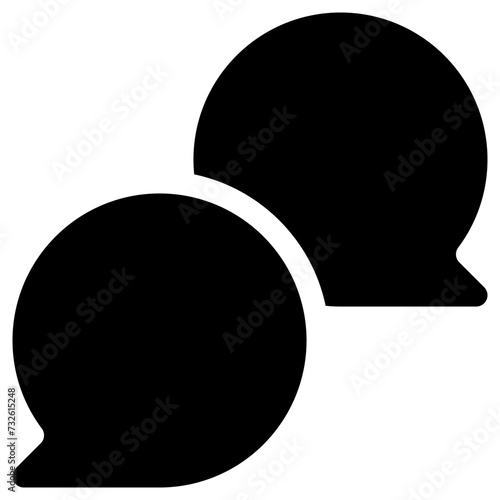 chat icon, simple vector design