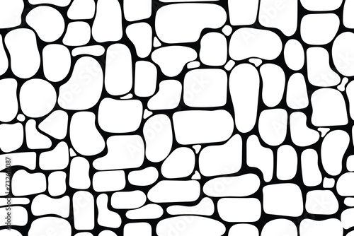 seamless pattern of stone arrangement in vector