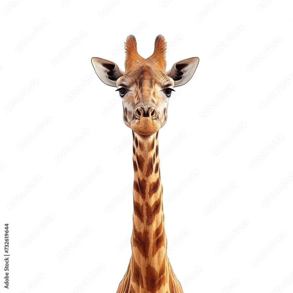 Fototapeta premium Giraffe Isolated