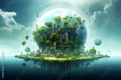 World environment and earth day concept with globe  © Olga