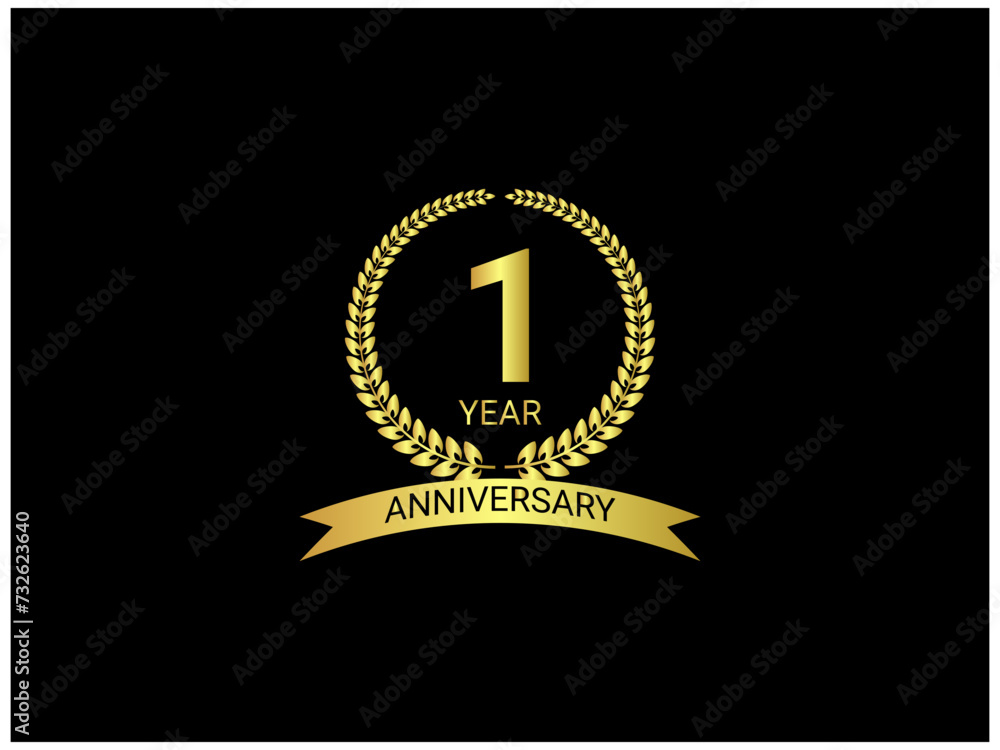 Fototapeta premium A Symbol of Success. An Anniversary Logo Capturing Years of Achievement. Timeless Tribute. Mark of Enduring Commitment. It Radiates Achievement, Vision. Anniversary Logo Emblem of Excellence Progress.