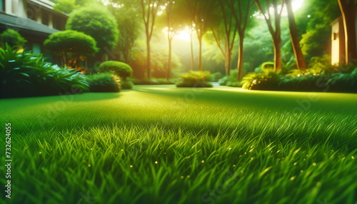Grass tranquil meadow background